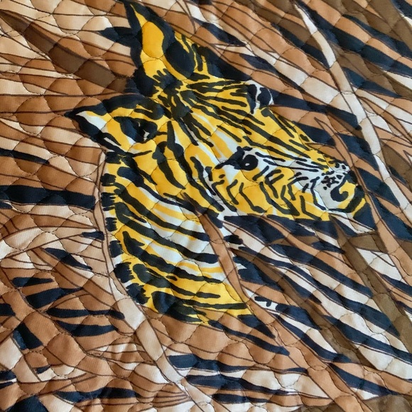 Vintage 60s quilted zebra print maxi skirt XS/S - Picture 5 of 5